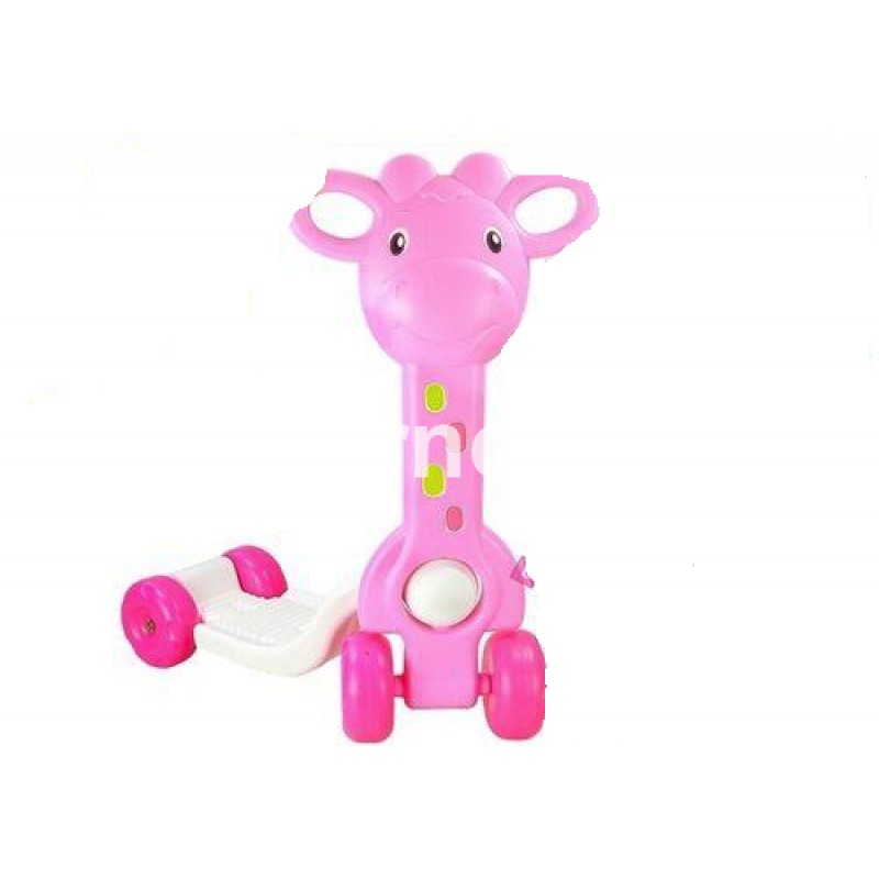 Trotineta pentru copii girafa, roz