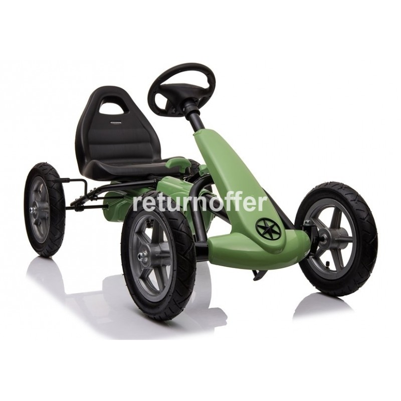 Go Kart cu pedale StarPlus, verde kaki