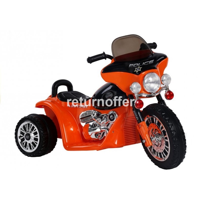 Motocicleta electrica Chopper JT Police, portocaliu