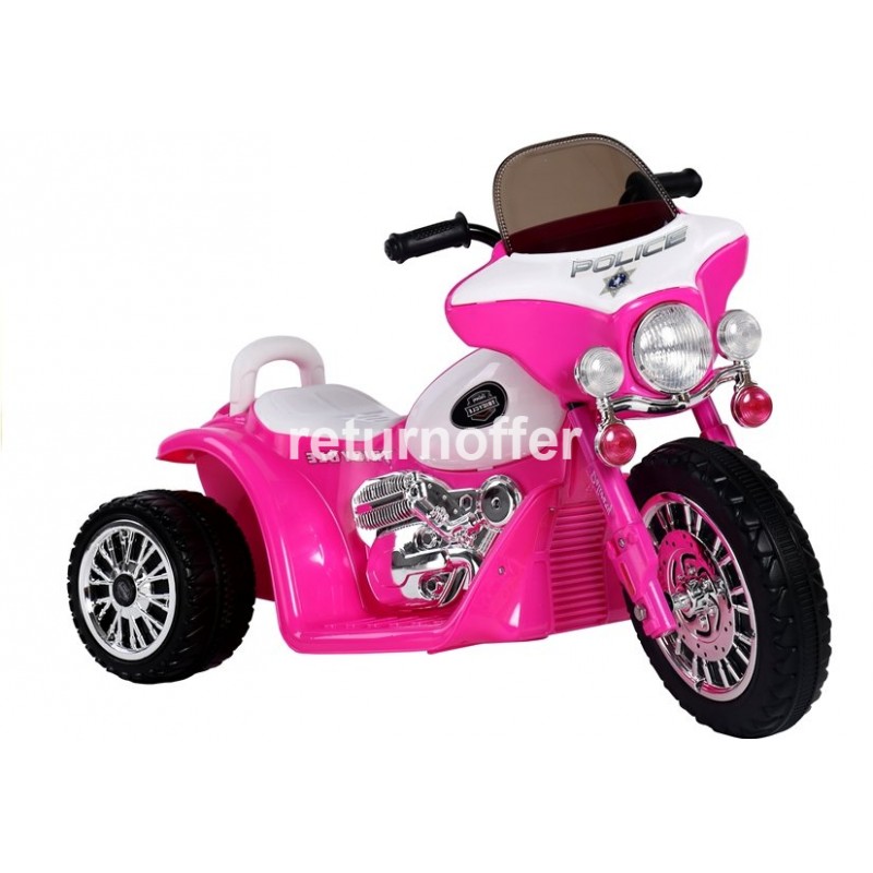 Motocicleta electrica Chopper JT Police, roz