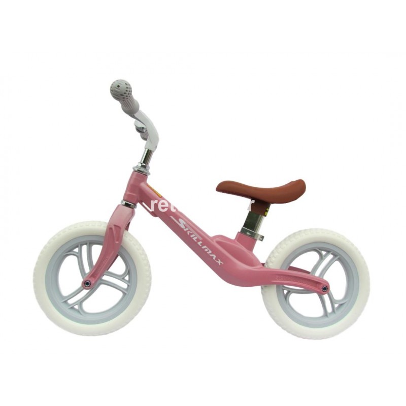 Bicicleta fara pedale cu cadru de magneziu Skillmax BC UltraLight 2 kg, pink